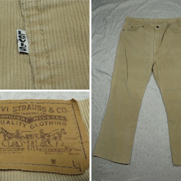 70s~80'S Levi's 517-1529 Flare Cut Corduroy Pants Made in USA Men's W34 Vintage /eaa515762 main image 1