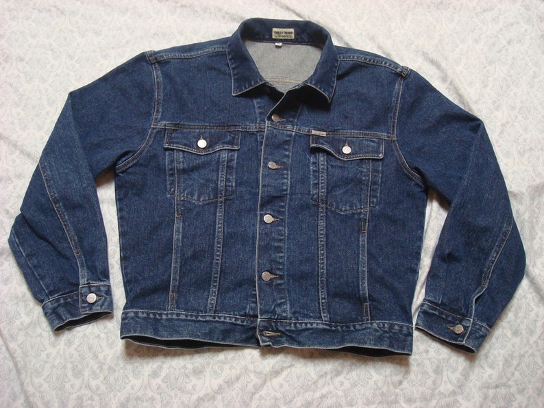 Vintage Herren 80er Jahre Guess Jeans blau Jean Jacke Indigo Denim Jacke Medium Made in usa Vintage Herren 80er Jahre Guess Jeans blau Jean Jacke Indigo Denim Jacke Medium Made in usa
