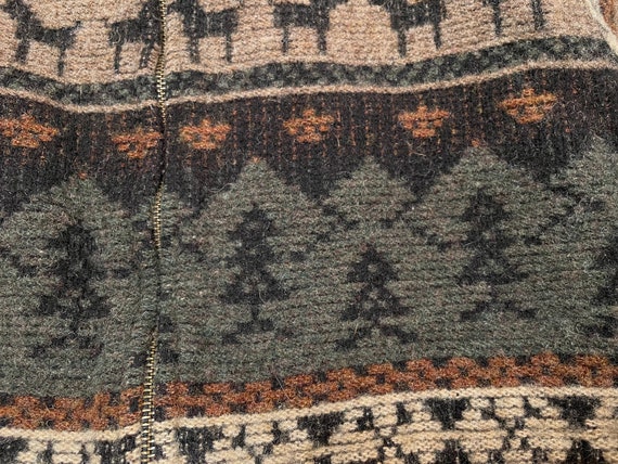 Vintage Woolrich Jacket Hood Brown Green Thick Wo… - image 6
