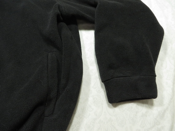 Vintage Fleece New England Winter Black Zip Up Ja… - image 5