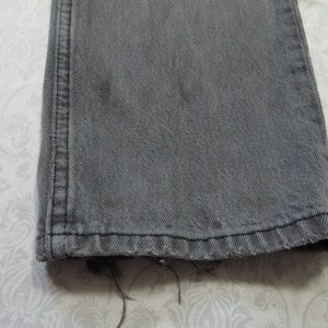 Vintage Levi's 501 Jeans 90s Grey Red Tab Denim Actual - Etsy