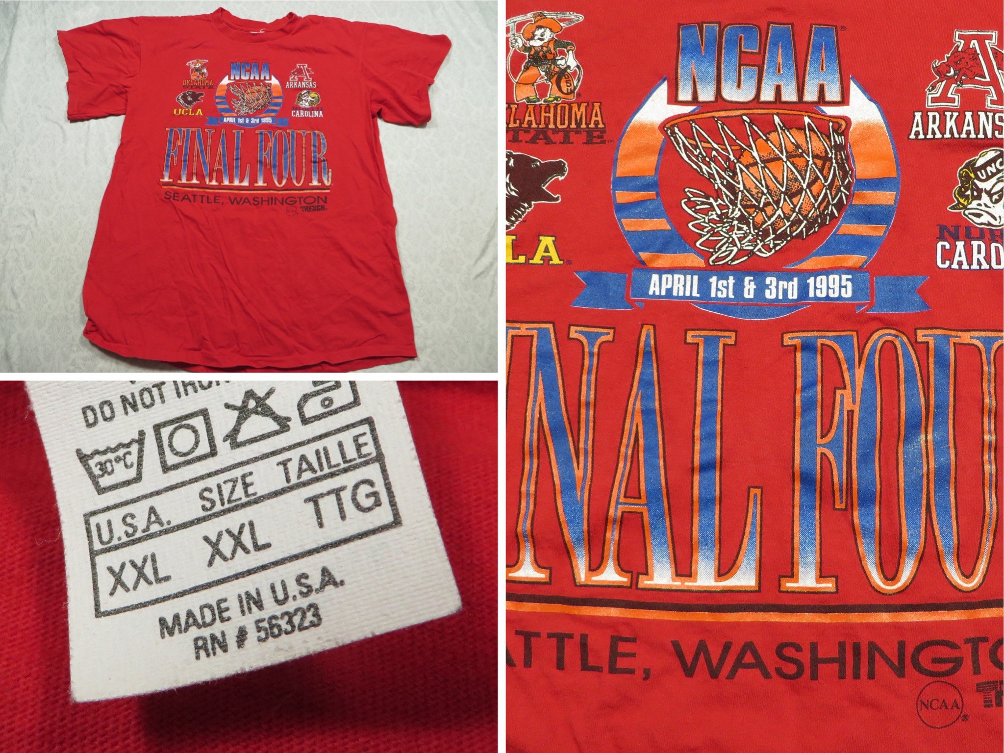 80s Louisville Cardinals '86 Final Four Basketball t-shirt Small - The  Captains Vintage