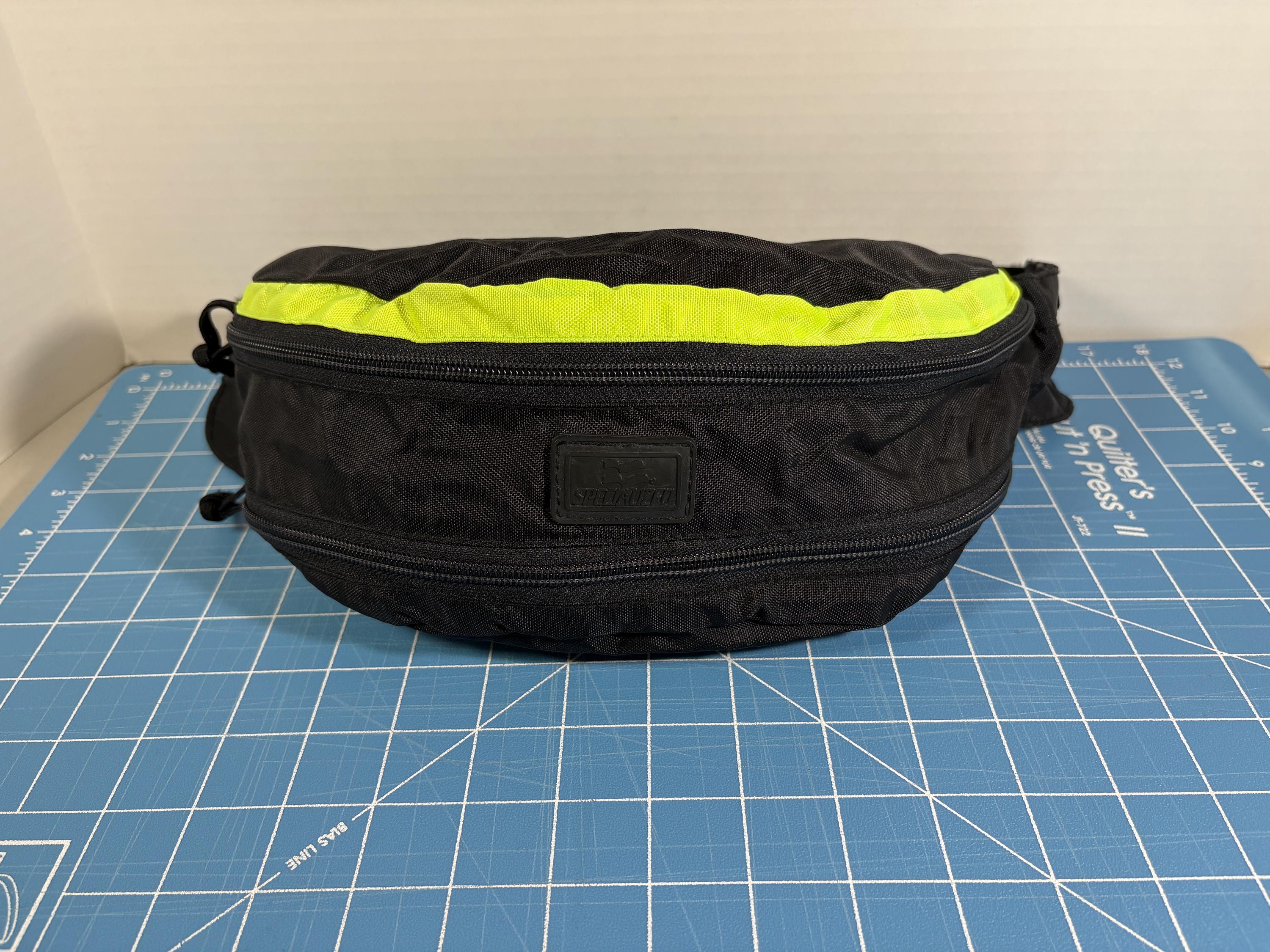 Vintage Specialized Fanny Pack: Nylon Neon Green Bag 90