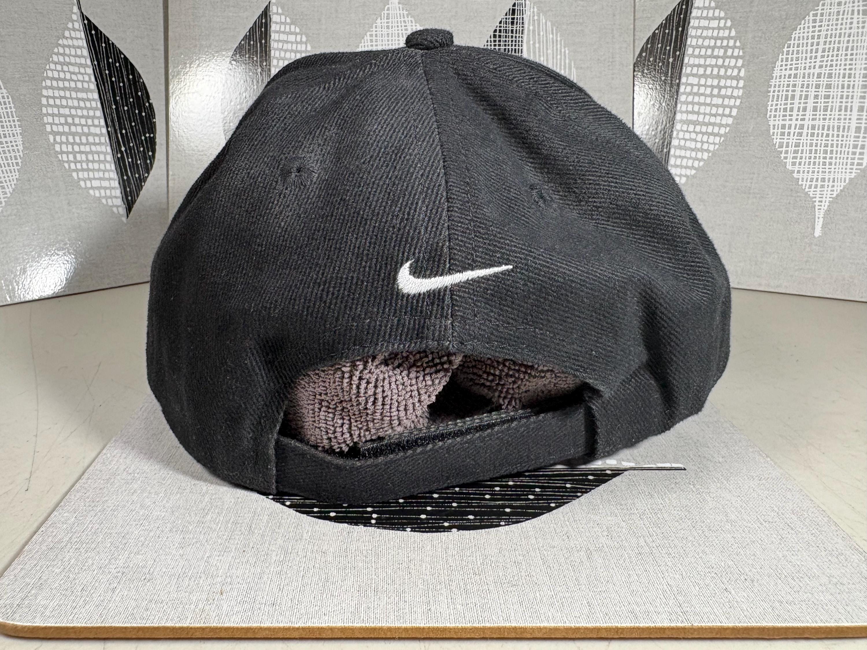 Vintage Nike Golf Black White Logo Strapback Y2k 2000's One Size
