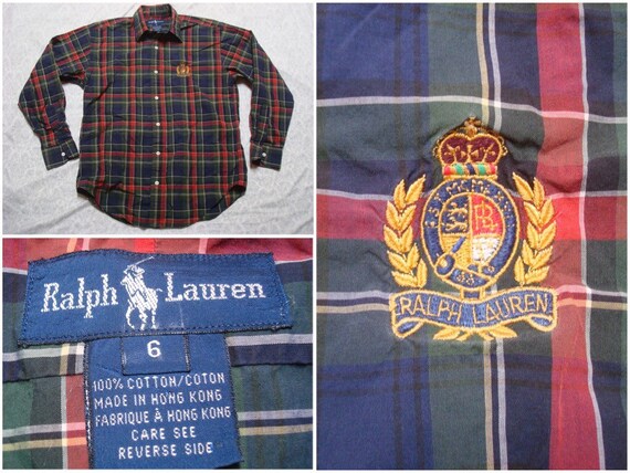 2T Toddlers Polo Ralph Lauren Boys 100/% Cotton Long Sleeve Dress Button Down Shirt Blue Red Plaid