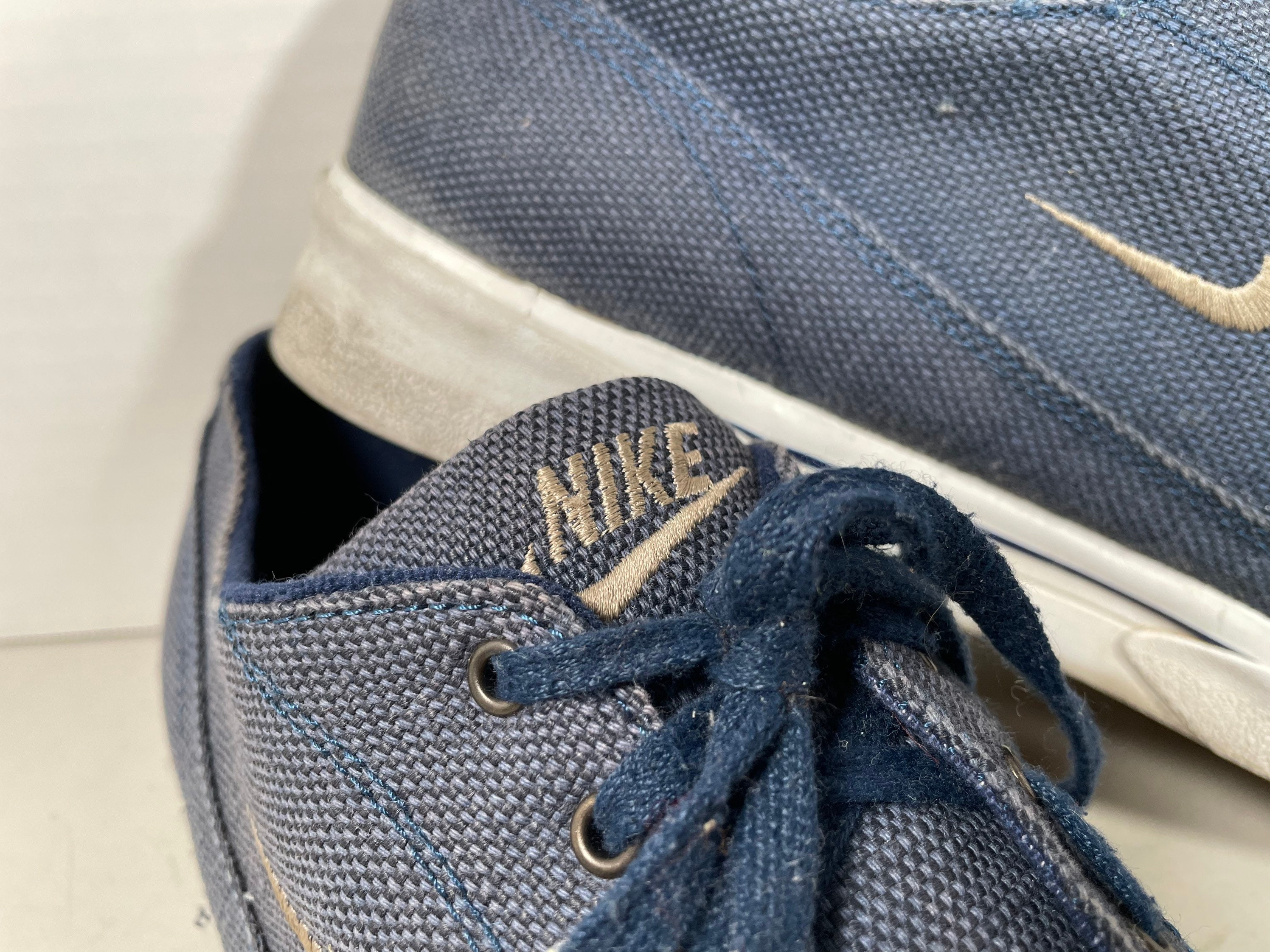 Vintage 1981 NIKE Blazer Low Canvas 80s Original Shoes Blue/ Cream Size 10  - Etsy