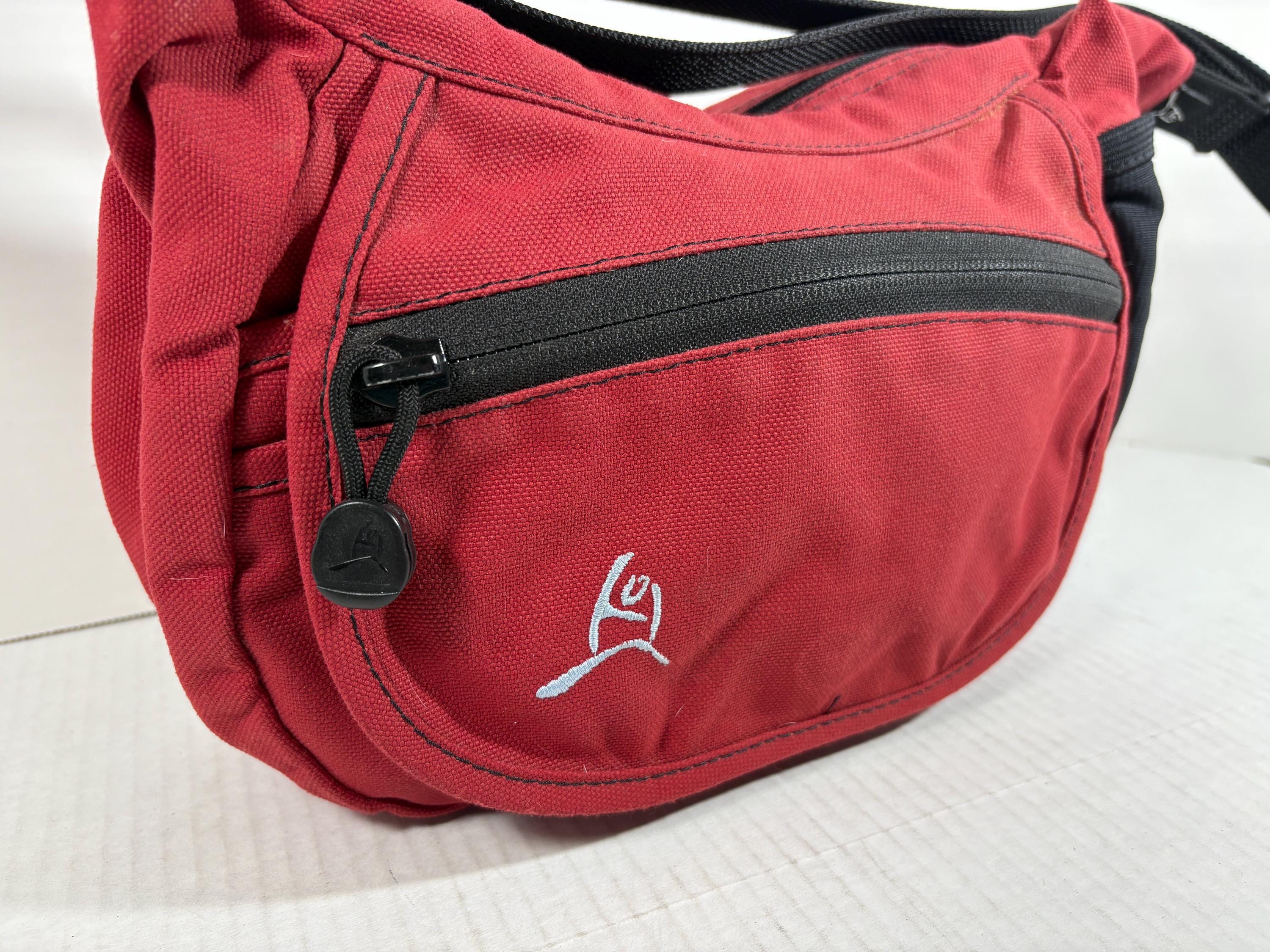 Vintage Overland Equipment Small Side Bag Crossbody Red Y2k