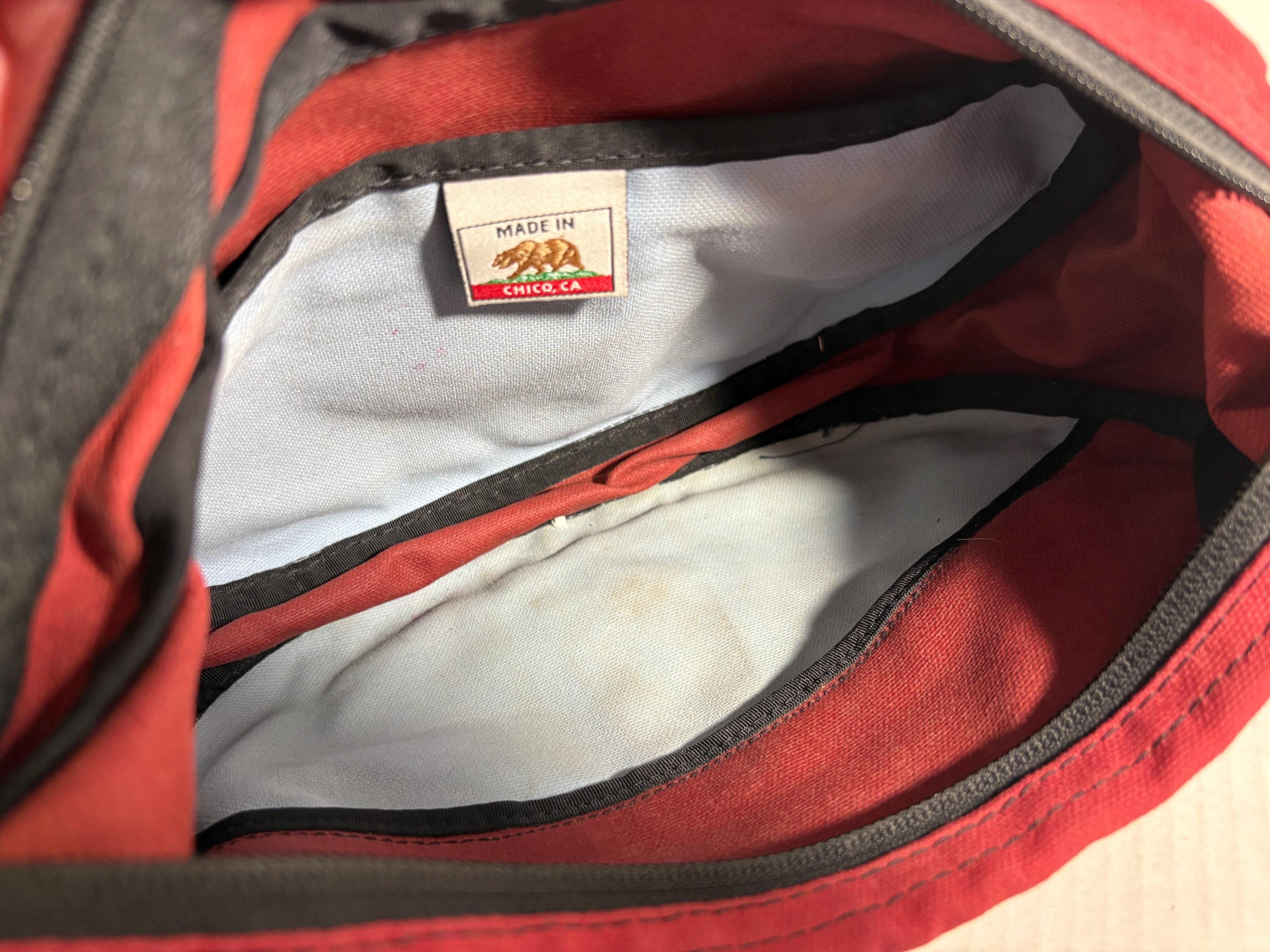 Vintage Overland Equipment Small Side Bag Crossbody Red Y2k