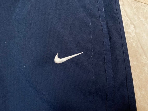 Vintage Nike Pants Blue White Swoosh Nylon Wind Y2K 2000's Men's