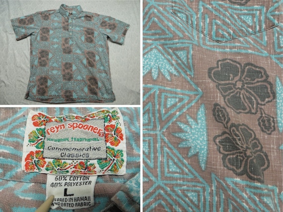 Vintage Reyn Spooner Hawaiian Shirt Commemorative… - image 1