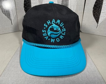Casquette Visière Sea World Shamu Orca – Bleu Clair/blanc, Vintage Années 80 (occasion)