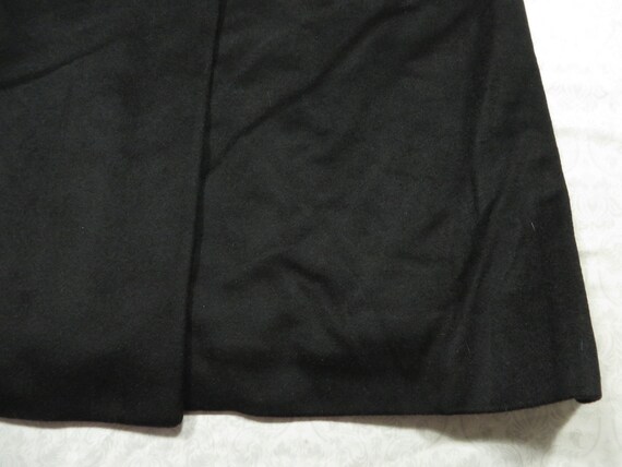Vintage Cashmere Overcoat Black Louis Dell Olio T… - image 9