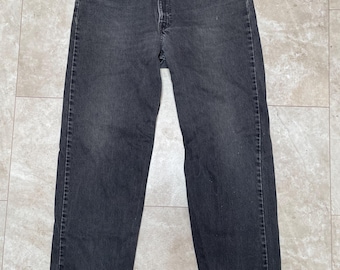 Vintage Levi's 550-jeans: zwarte relaxte pasvorm, vervaagd denim (36 x 35)