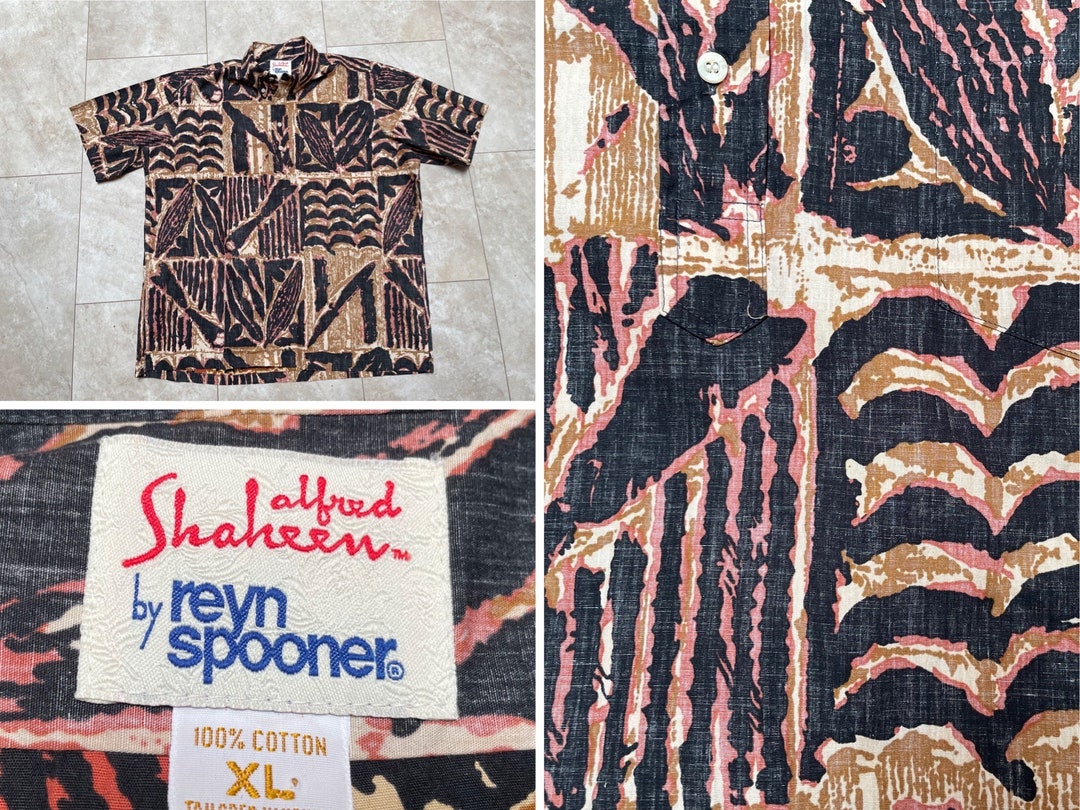 Vintage Alfred Shaheen Reyn Spooner chemise hawaïenne aloha