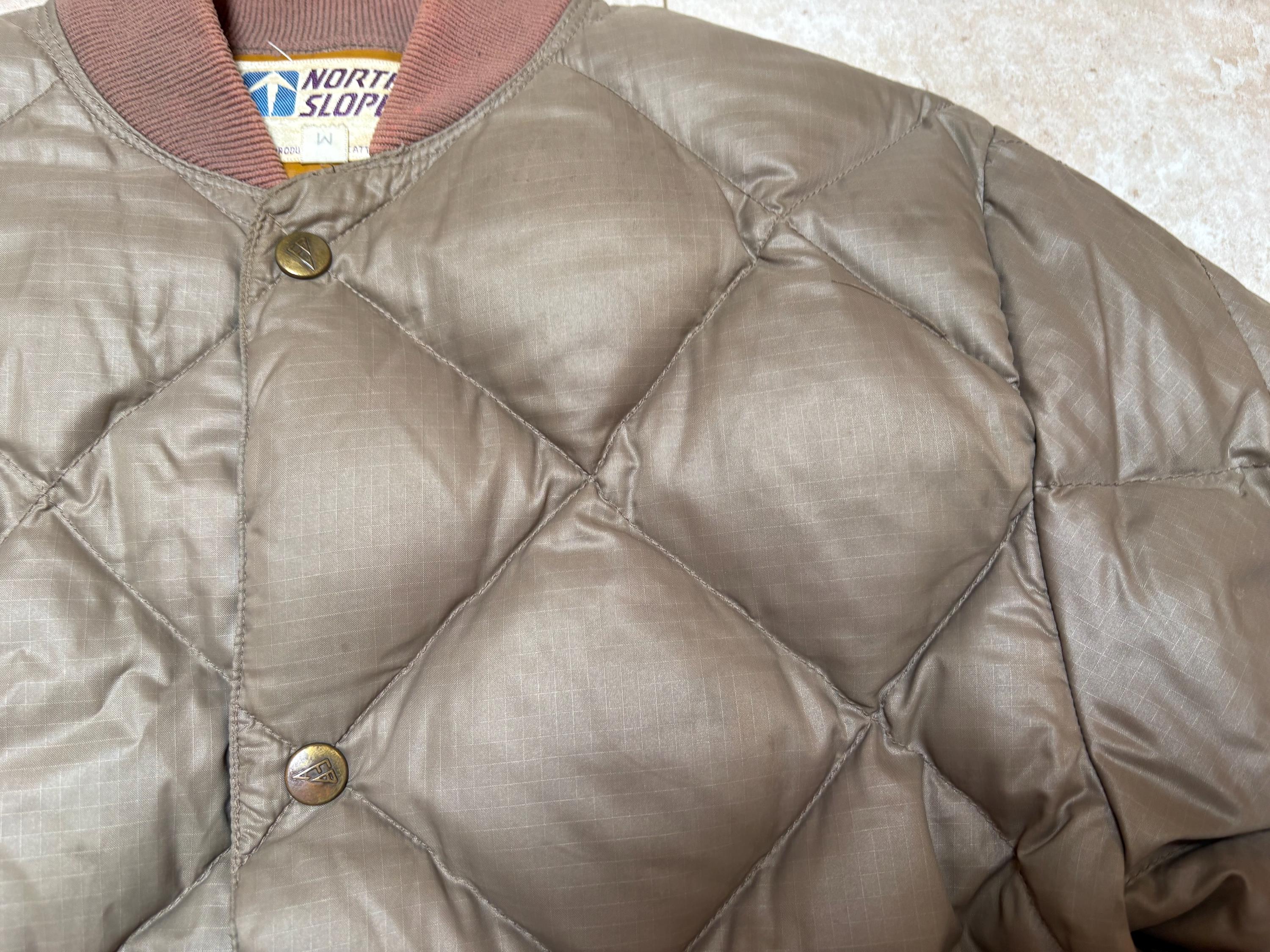 Vintage Eddie Bauer Down Jacket: North Slope Tan Puffer, Men's