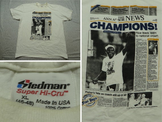 Vintage Michigan Tee Shirt 1989 National Champion… - image 1