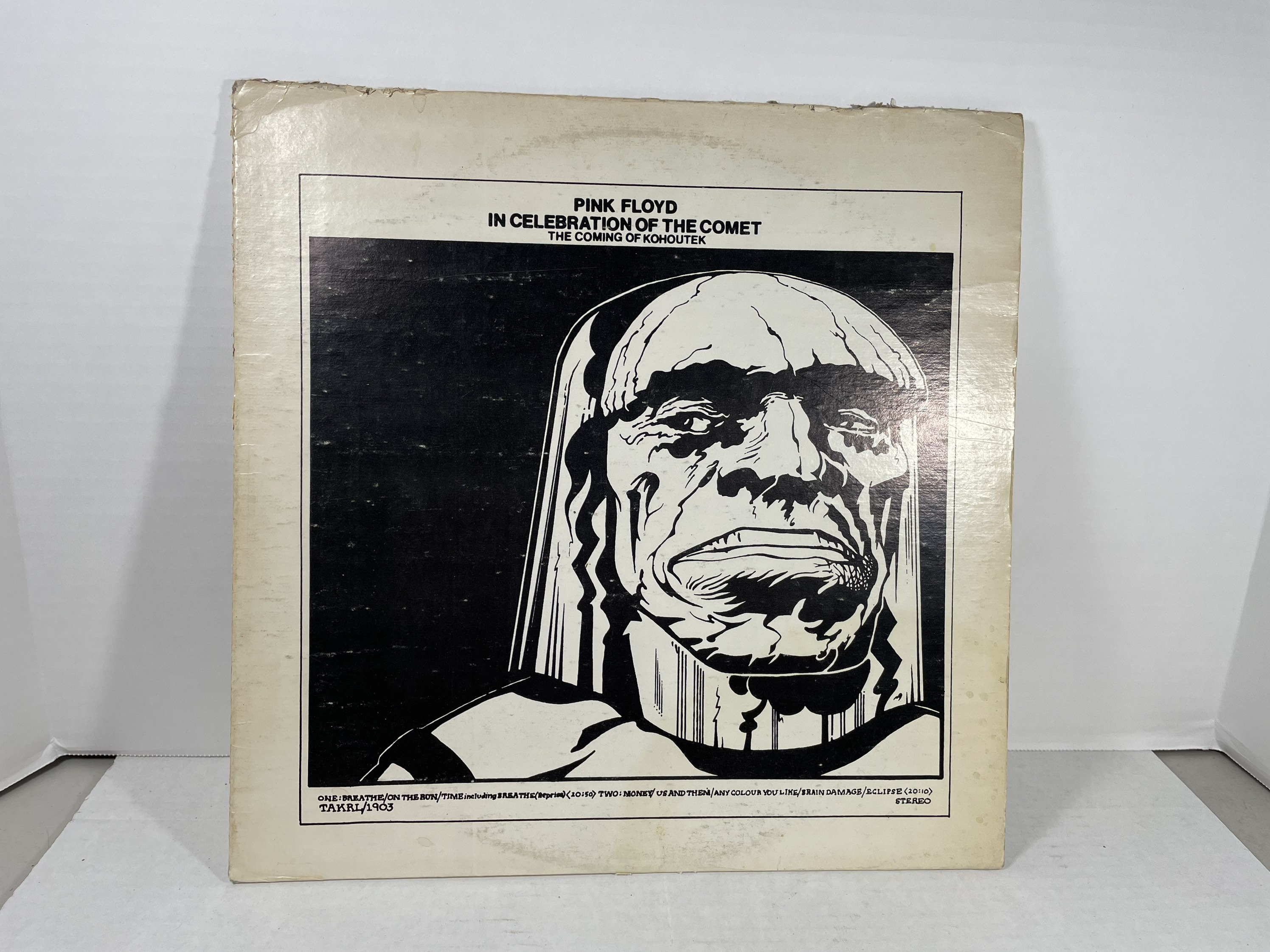 Vintage Pink Floyd Vinyl Record in Celebration of the Comet White 
