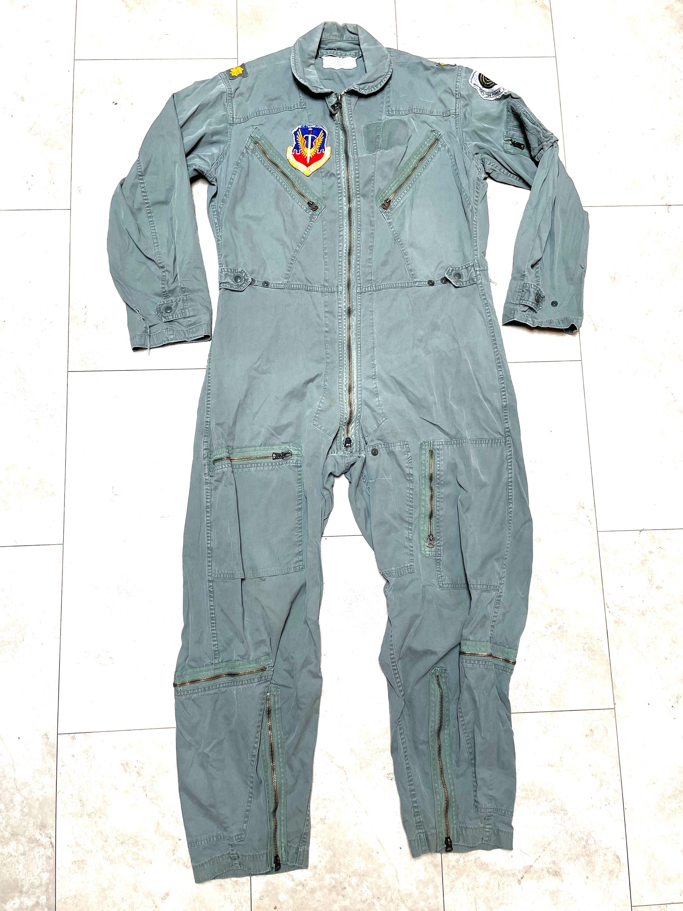 Vintage Flight Suit K-2B Air Force Green Very Light Jumpsuit Vintage Flight Suit K-2B Air Force Green Very Light Jumpsuit