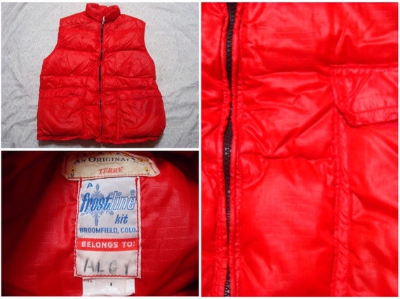 Vintage Men's 80's Frostline Kits Down Vest Puffer