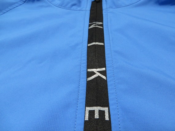 Vintage Nike Windbreaker Blue Black Cycling Nylon… - image 7