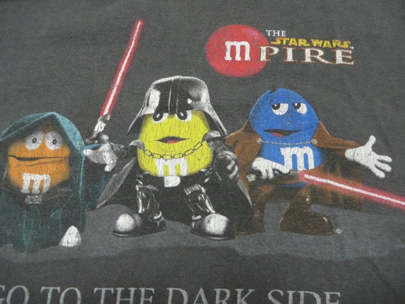 Vintage Star Wars Tee Shirt m&m’s Darth Mail Dark… - image 6