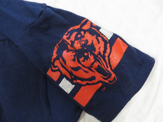 Vintage Bears Jersey Champion Chicago Blue Orange… - image 5