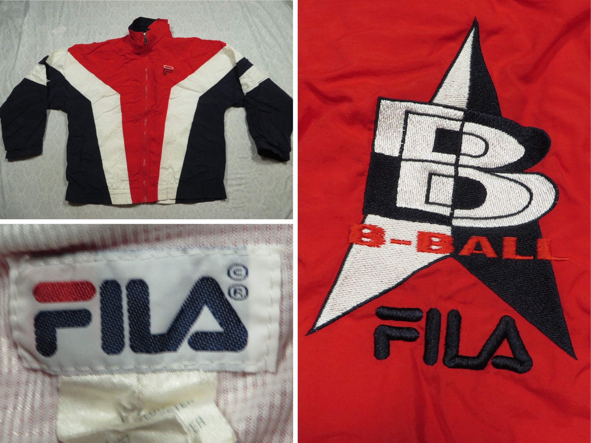 Fila Reggie Track Pants (Chinese Red/White, M)