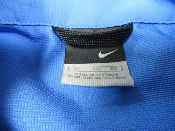 Vintage Nike Windbreaker Blue Black Cycling Nylon… - image 4