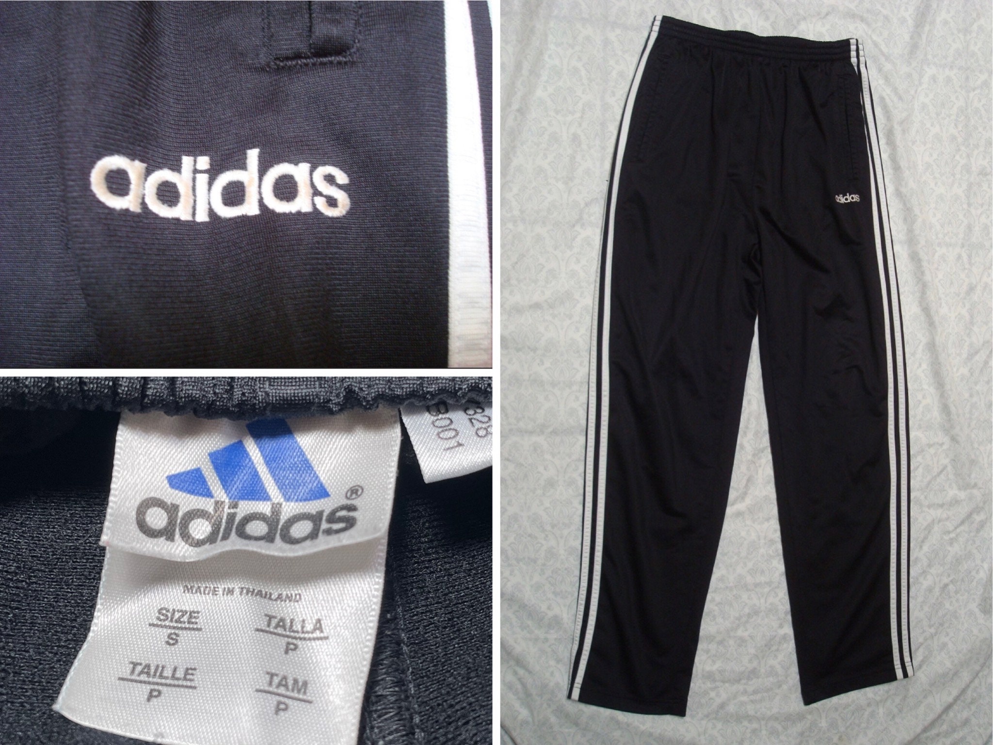 Vintage adidas tear away pants 2 missing buttons as... - Depop