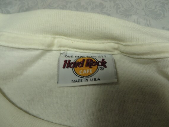 Vintage Hard Rock Cafe Tee Shirt San Antonio Whit… - image 4