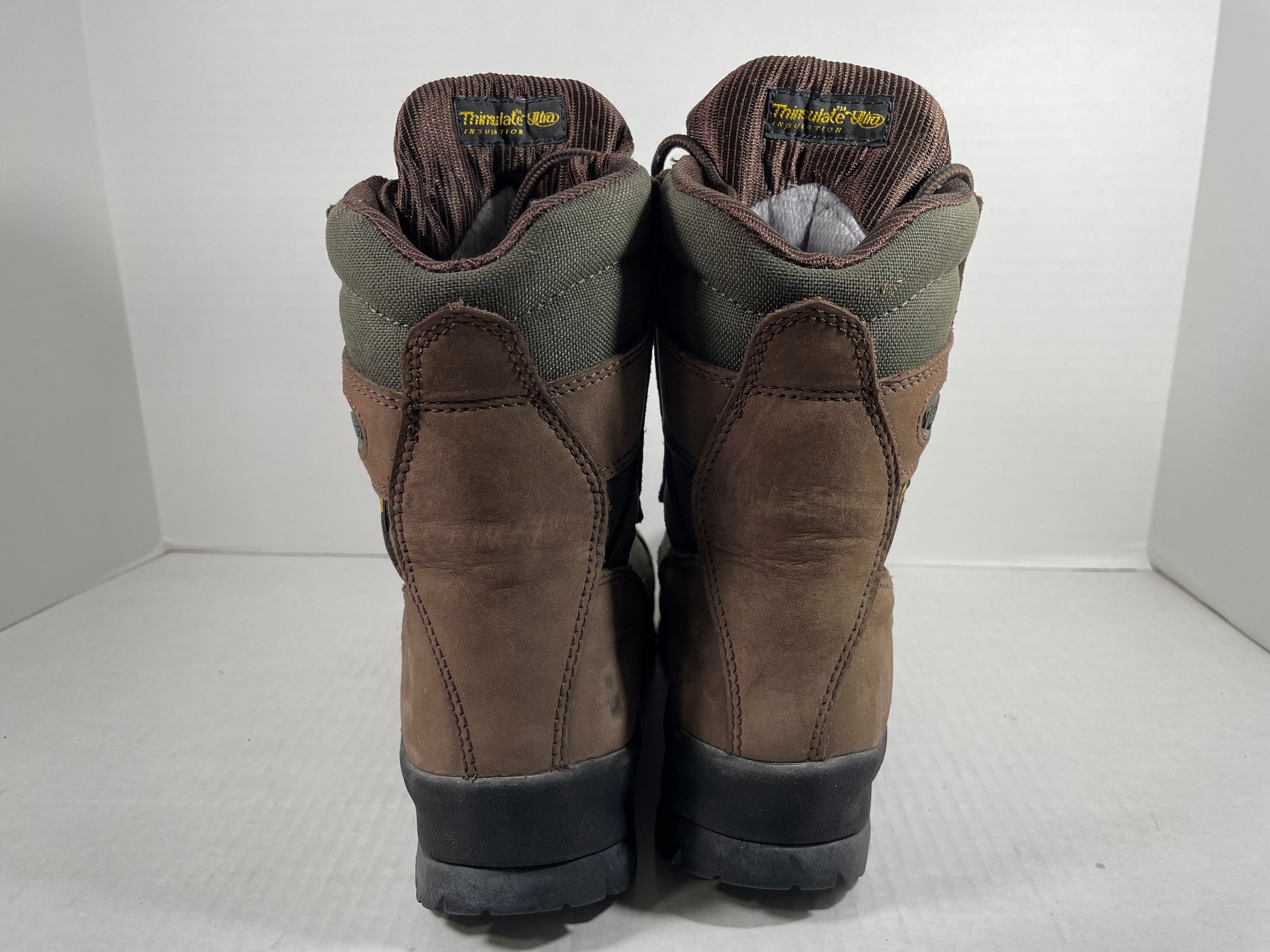 Vasque Men 8M Hiking Boots Brown Skywalk Leather Gore-Tex Waterproof Lace Up VTG Vintage Vasque Hiking Boots Skywalk Goretex Blue Brown Ankle  main image 3