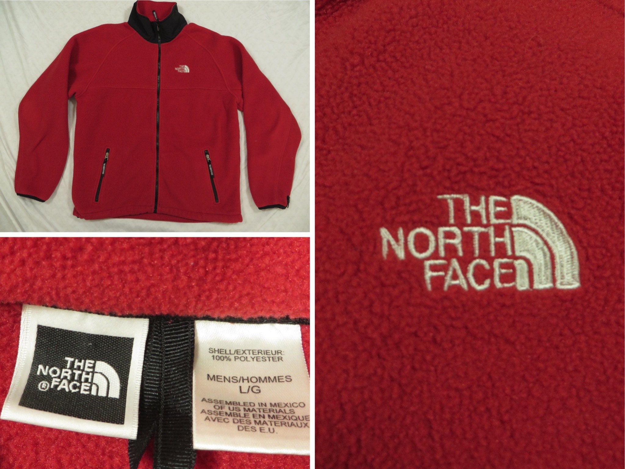 Red north face fleece mens Clearance