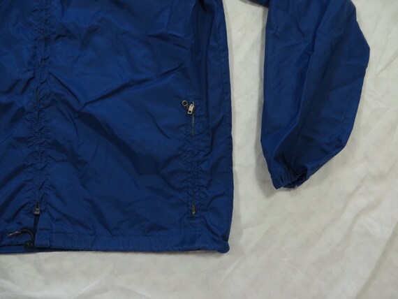 Vintage REI Jacket Blue Windbreaker Hood 70's Men… - image 5