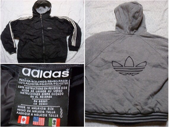 adidas reversible hooded jacket