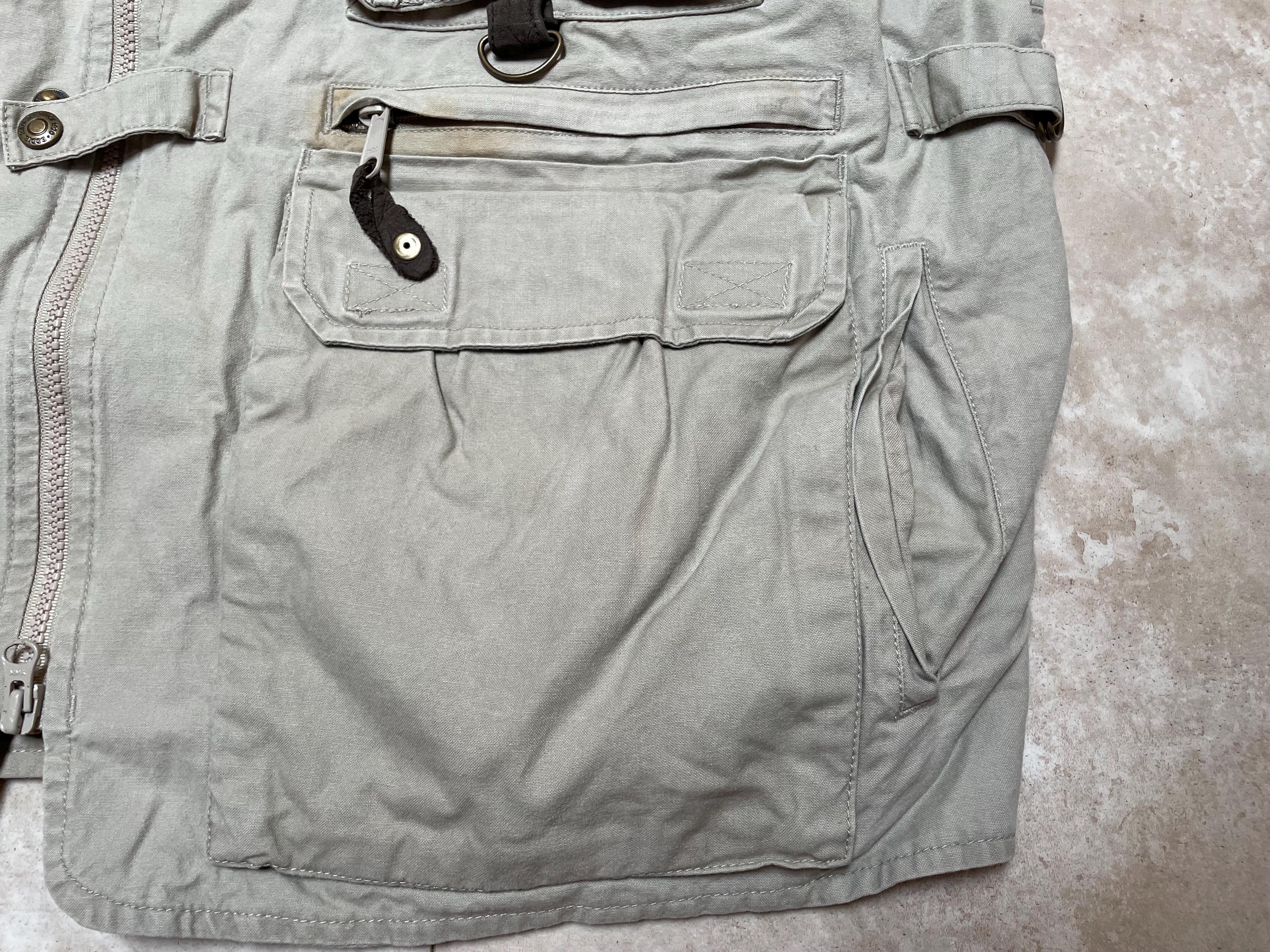 Gilet Vintage Eddie Bauer Homme Beige Marron - Taille L - Chasse Pêche