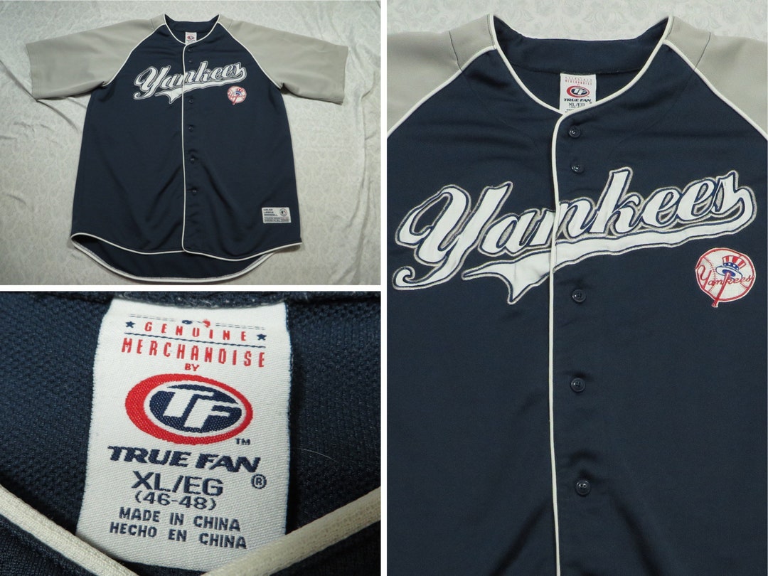 Vintage New York Yankees Baseball Jersey True Fan Size Xtra -  Denmark