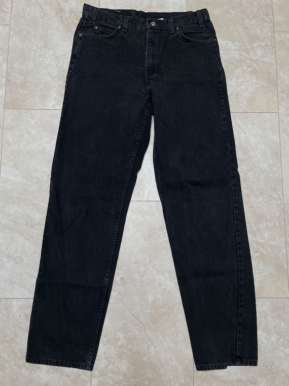 Vintage Levi's 550 Black Jeans: Relaxed Fit 90s Denim (35x35) - Etsy