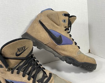 Vintage Nike Hiking Boots Brown Purple 
