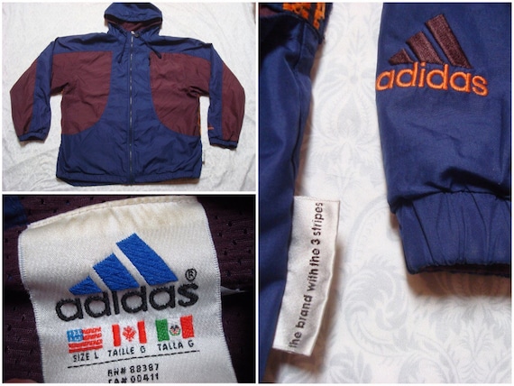 blue and orange adidas jacket