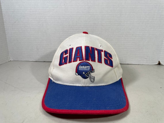 Vintage Giants Hat White Blue New York 
