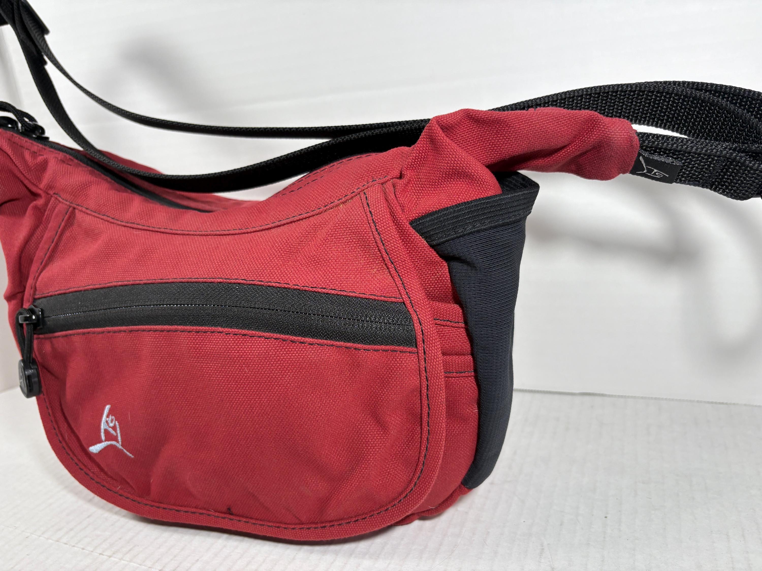 Vintage Overland Equipment Small Side Bag Crossbody Red Y2k