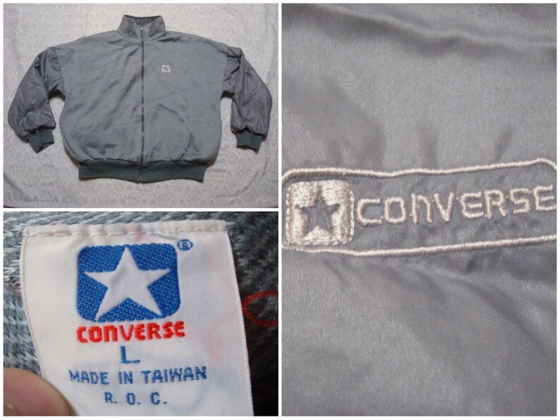 men's grey converse jacket