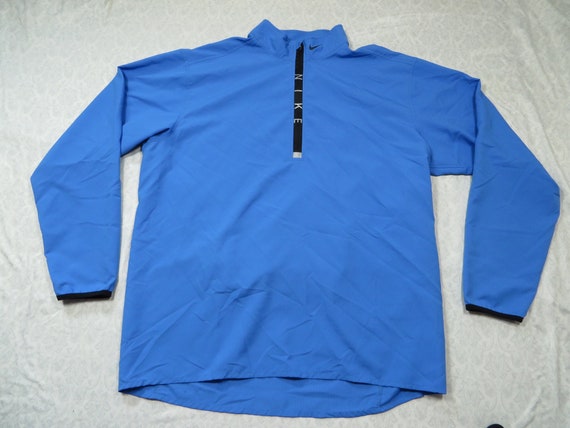 Vintage Nike Windbreaker Blue Black Cycling Nylon… - image 2