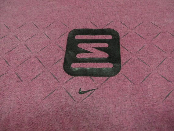 Vintage Nike Tee Shirt Long Sleeve Pink Custom Dy… - image 3