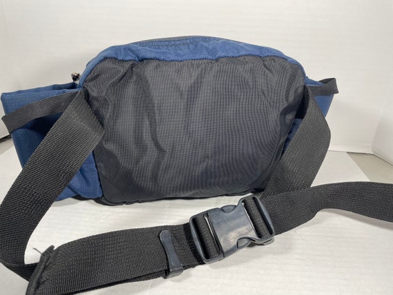 Vintage Jansport Fanny Pack Lumbar Blue Nylon Bag… - image 3