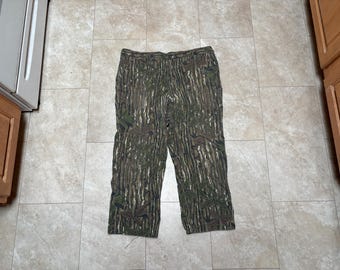 Vintage Realtree-camobroek: SAFTBAK-jachtjaren 90 heren, 42 x 28, gemaakt in de VS