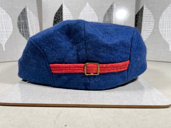 Vintage Arizona Wildcats Hat Newsboy Cap Felt Blu… - image 4