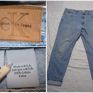 Vintage Calvin Klein Jeans 90's Double Stone Wash Easy Fit - Etsy