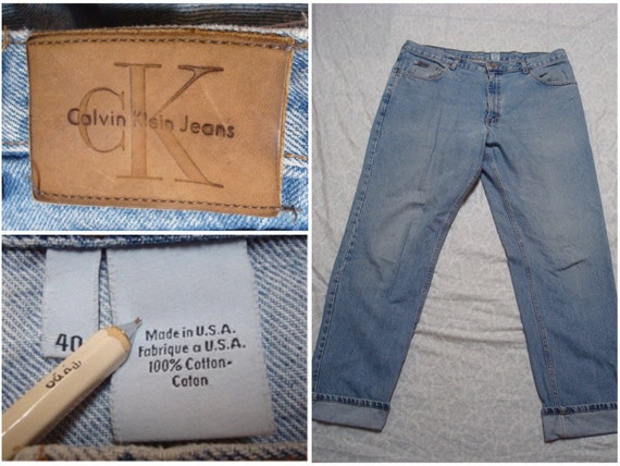 vintage calvin klein jeans sizing