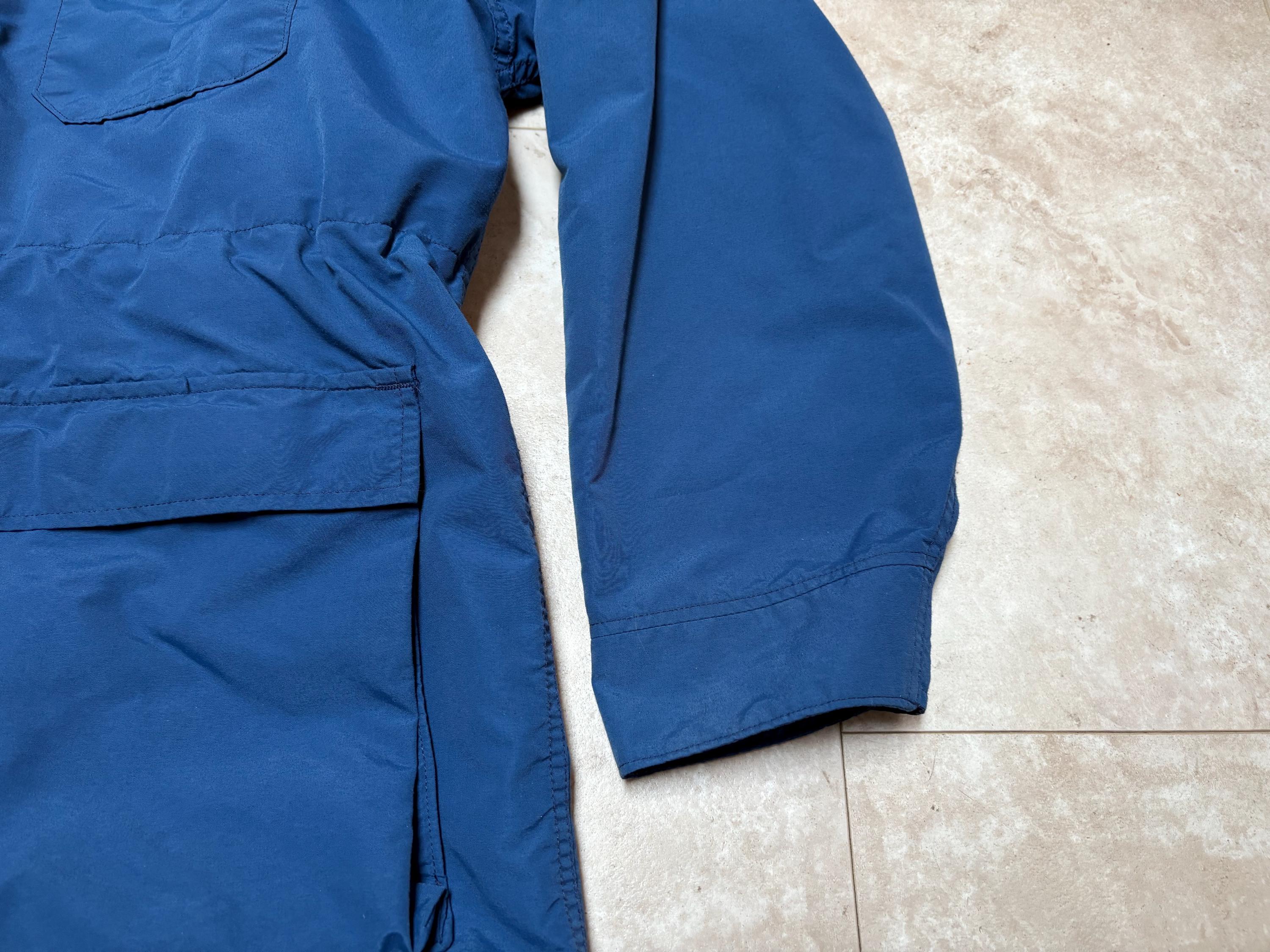 Vintage Woolrich Mountain Parka Jacket Blue Snap Nylon 80's